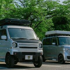 【未使用】SHINOBI ルーフテント ジルバ ホワイト×ベージュ アウトドア キャンプ 車中泊 旅行 軽量 薄型の画像