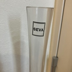 【差し上げます】　SEVA 東京堂　ガラスフラワーベース　ロング　花瓶の画像