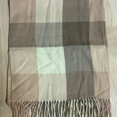 大判マフラーストール　チェック柄　2枚セットの画像