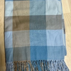 大判マフラーストール　チェック柄　2枚セットの画像