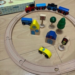 木製　おもちゃセット！　汽車、動物！の画像