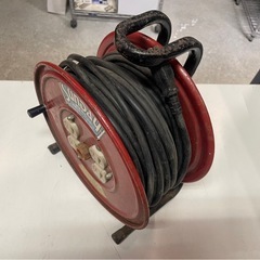 日動工業　電工ドラム　赤いドラム　ND-E34　全長30m　有効長29m　　コードリール　延長コード　通電確認済　中古　③の画像