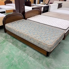 A1852🌟配送♻️組み立て🉑‼️シングルベッド枠　マットレス付きセット🌟の画像