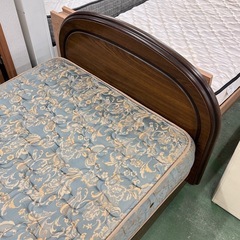 A1852🌟配送♻️組み立て🉑‼️シングルベッド枠　マットレス付きセット🌟の画像