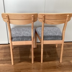 ダイニングチェア−〈2脚セット〉【町田市再生家具】252606の画像