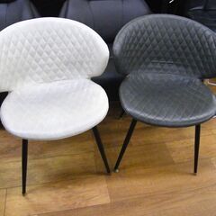 2人掛けダイニングセット イス 2脚 ダイニングテーブル 椅子 グレー 食卓 札幌市 厚別区の画像