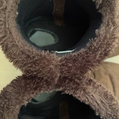 スエードブーツ　ブラウン　リボン付き　21cmの画像