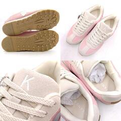 【未使用】SANGACIO サンガッチョ Wako's room イニシャルスニーカー 24.5cm ピンク W-SGC-2406-K レディースの画像