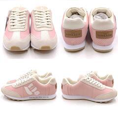 【未使用】SANGACIO サンガッチョ Wako's room イニシャルスニーカー 24.5cm ピンク W-SGC-2406-K レディースの画像