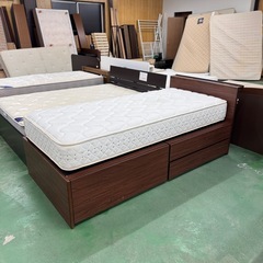 A1853🌟配送♻️組み立て🉑‼️シングルベッド枠　マットレス付...