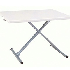 ステアー 110 リフトテーブル 昇降式テーブル ホワイト 筑波産商