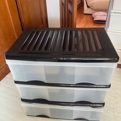 3段ボックス 衣類入れの画像