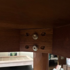 【引き出し付き】木製ダイニングテーブルの画像