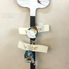 ◉トールペイント・クリスマス・雪だるまスコップ飾りの画像