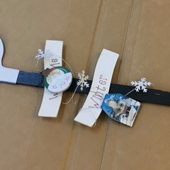 ◉トールペイント・クリスマス・雪だるまスコップ飾りの画像