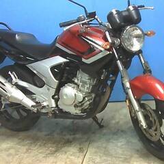YAMAHA YBR250 黒/赤 エンジン始動確認 自賠責保険...