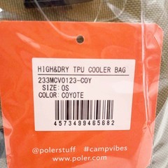 【未使用】POLER ポーラー HIGH＆DRY TPU COOLER BAG クーラーバッグ ボックス ショルダー コヨーテ 233MCV0123の画像