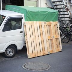 0円 無料 パレット 140×100 2P まとめ PALLET DEPO ベッドフレーム すのこの画像