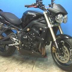トライアンフ ストリートトリプル 黒 エンジン始動動画 車検取得...