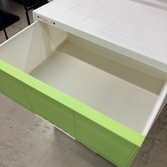 H2512-257 4段チェスト グリーン 中古美品の画像