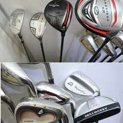 【KSD/Door/00】初心者から中級ゴルファー用ゴルフクラブフルセット　スタンド式4点ショルダー軽量キャディバッグに入れてお譲りします。の画像