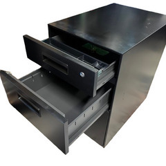 スチールワゴン　3段　黒　(在庫：4)の画像