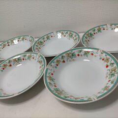 ファインチャイナ YAMAKATSU 花柄 カップ5客 皿5枚 スプーンセット ギフト 贈答品 洋食器 コーヒーカップ 251209-2Aの画像