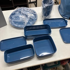 2512-259 kansai ランチボックス セット ブルー 未使用の画像