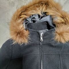 ONWARD組曲　ウール100ファー付きコート3wayの画像