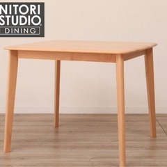ニトリダイニングテーブル 椅子3脚セットの画像