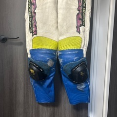 RSタイチ レーシングスーツ Lサイズ  革ツナギ MFJ公認 当時物の画像