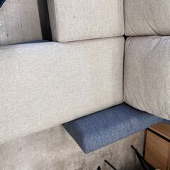 🛋️2～3人掛け🛋️カウチソファ🛋️ロングサイズ🛋️横幅191㎝🛋️No.1676🛋️の画像
