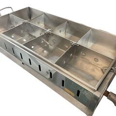 ☆都市ガス用 八つ仕切りおでん鍋 木蓋付き ガス式おでん鍋 業務用 おでん鍋 厨房機器☆の画像