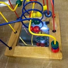 知育玩具 ビーズ コースター の画像