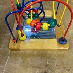 知育玩具 ビーズ コースター の画像