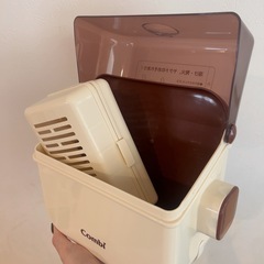 コンビレンジで哺乳瓶消毒の画像