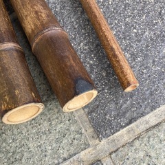 造作工作用、あしらい竹棒３本の画像