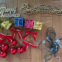 クリスマスツリー　セット　オーナメント付きの画像