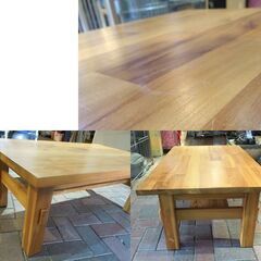 unico センターテーブル BREATH チーク材 ローテーブル ソファテーブル ブレス 無垢材 ウニコ 札幌市 新道東店の画像