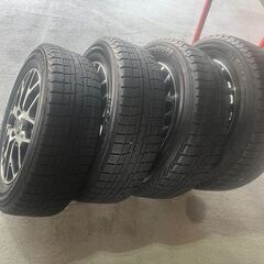 スタットレスタイヤ４本set・185/65/R15・アルミホイール・アクア・ノート・デミオ 等の画像
