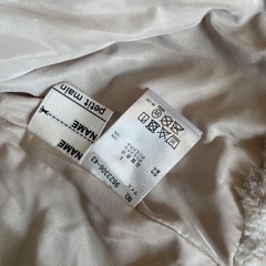 美品　プティマイン　ファーコート　アウター　90の画像