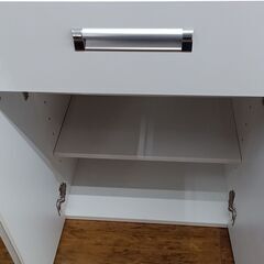 ★リユースのサカイ水戸店★レンジボードホワイトH182.5×D45×W99クリーニング済みMT6609の画像