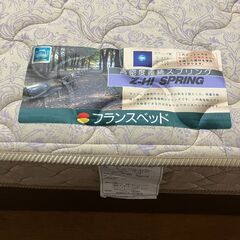 P0753　フランスベッド セミダブル 収納ベッドフレーム付きの画像