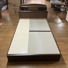 P0753　フランスベッド セミダブル 収納ベッドフレーム付きの画像