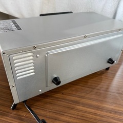 ツインバード トースター オーブントースター コンパクト ミラーガラス シルバー TS-4035Sの画像
