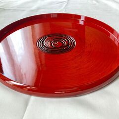 【直接引き取り限定】お盆　トレイ　渦　33㎝の画像