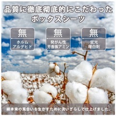 【新品未開封】綿100% ボックスシーツ　ホワイト　シングルサイズの画像