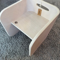 新品　未使用　hoppl ホップル　キッズチェア　アイボリー　の画像