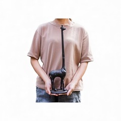 ペーパーホルダー　キッチン　きりん　アイアン　アンティーク風　トイレ の画像