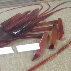 ○天然石画 石細工 宝石画 ストーンアート エビ 海老 インテリア サイズ71.5×64×5.5㎝ 額入り 和風  中古品(NF251209)563-1-①の画像